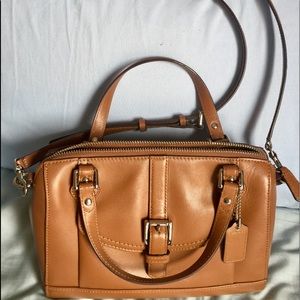 Like new Coach brown leather handbag